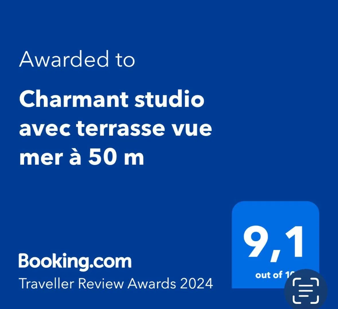 Charmant studio avec terrasse vue mer à 50 m Sainte-Maxime 0*,  France